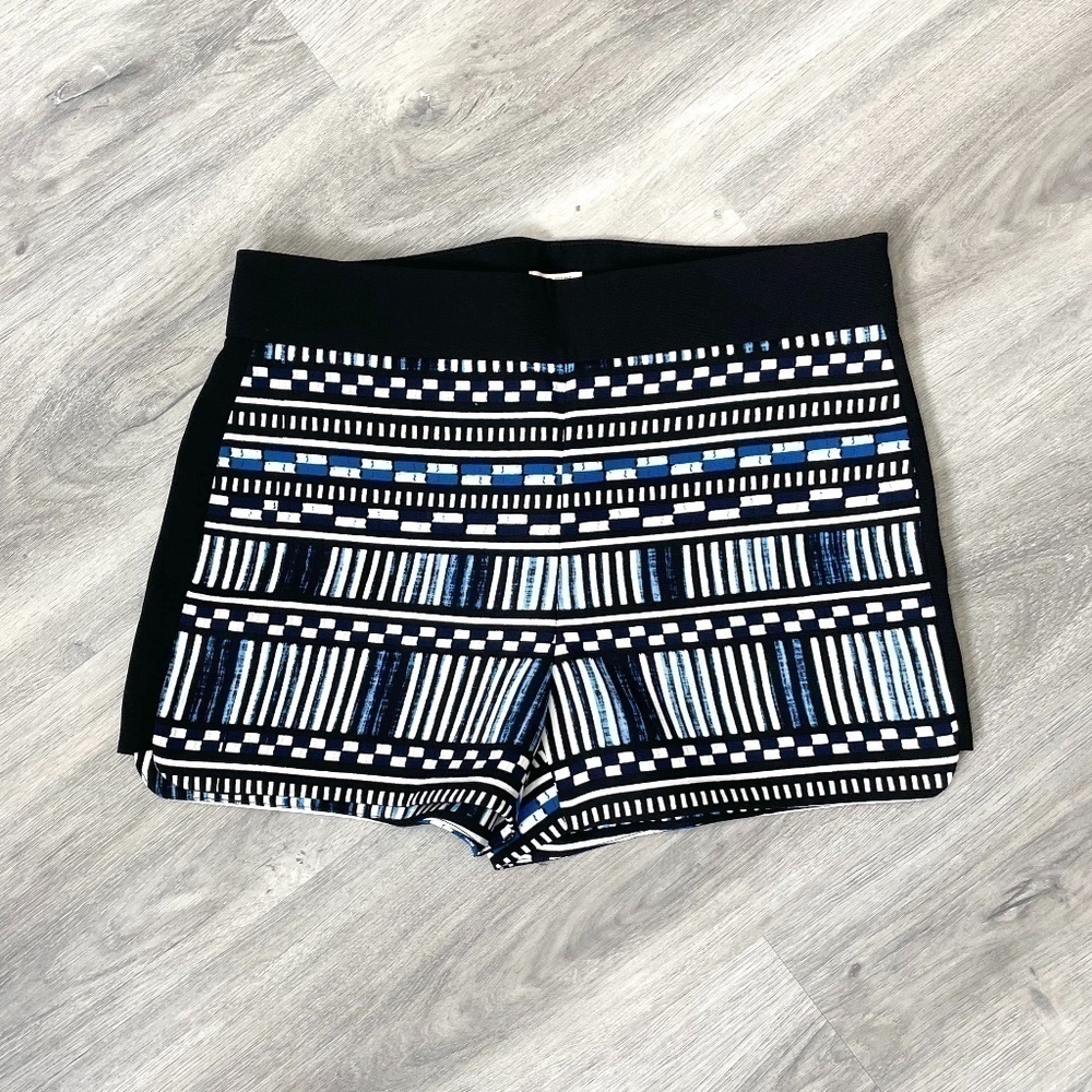 J.Crew Black and Blue High Rise Short Shorts